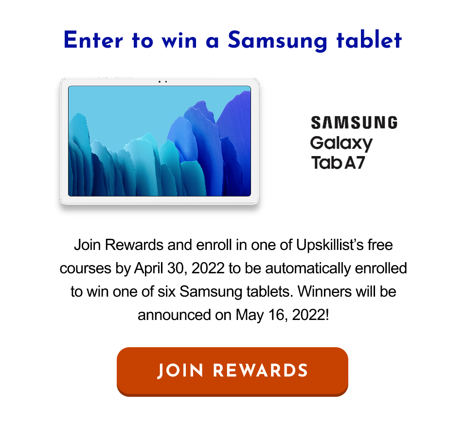 Enter to win a samsung tablet