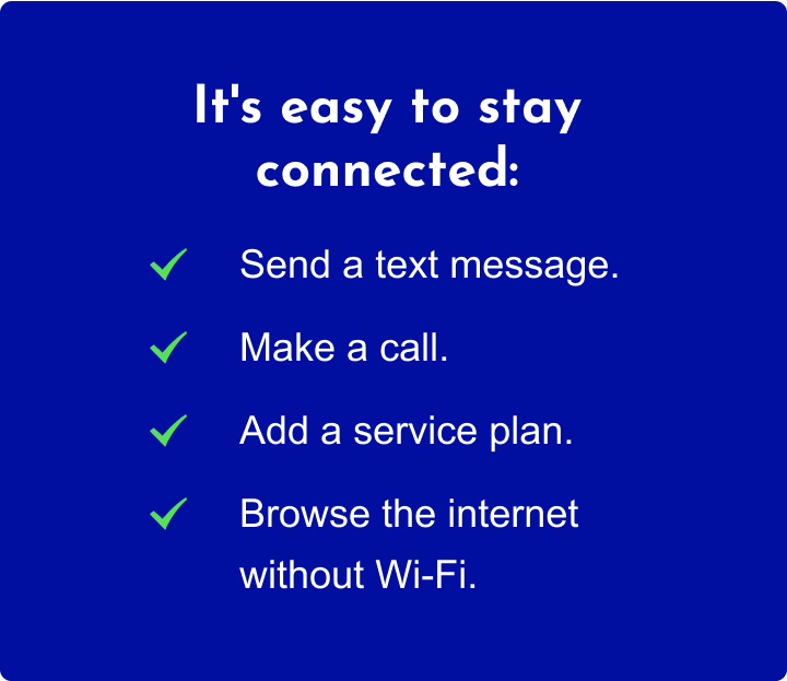 It is easy to stay connected